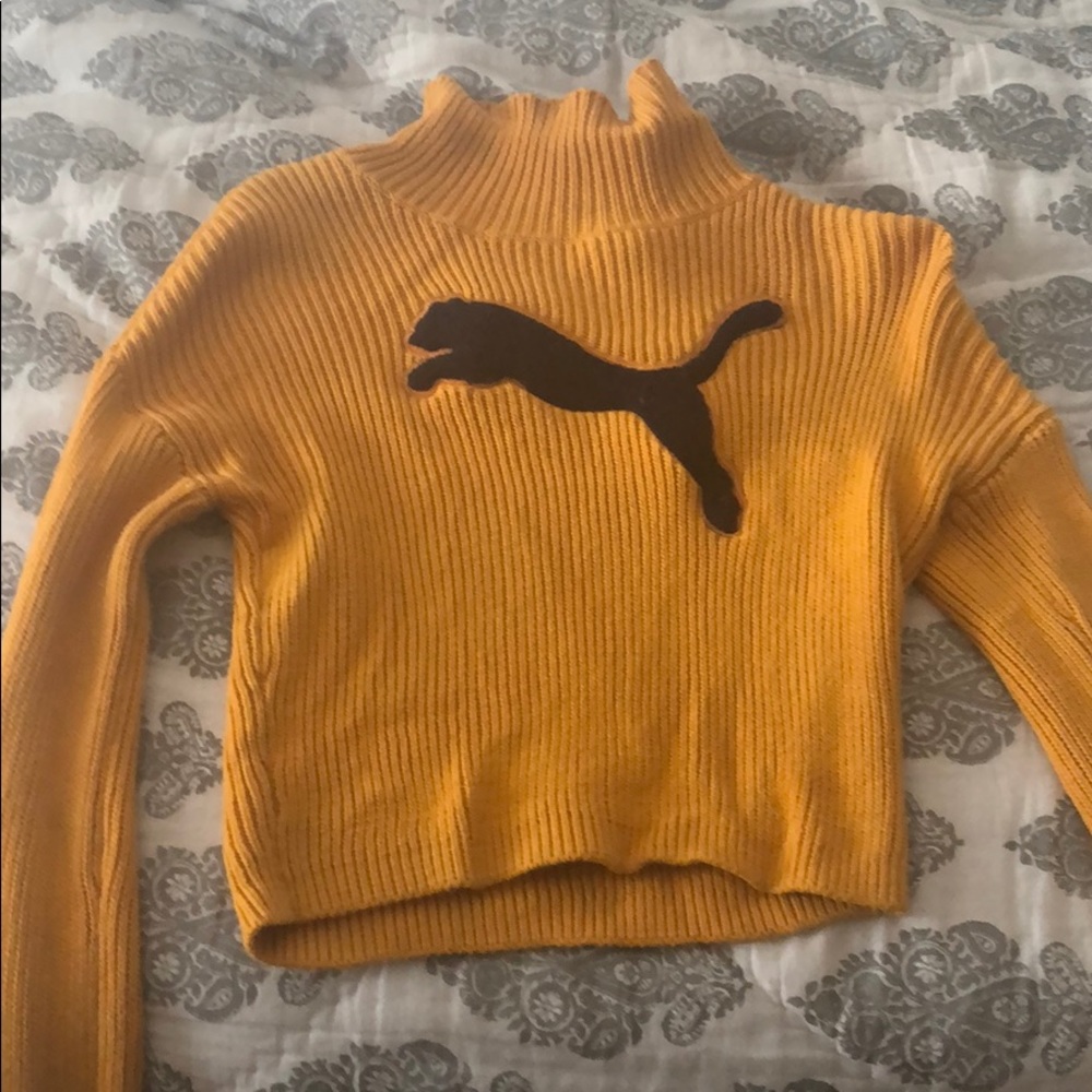 Puma Turtleneck Mustard Sweater
